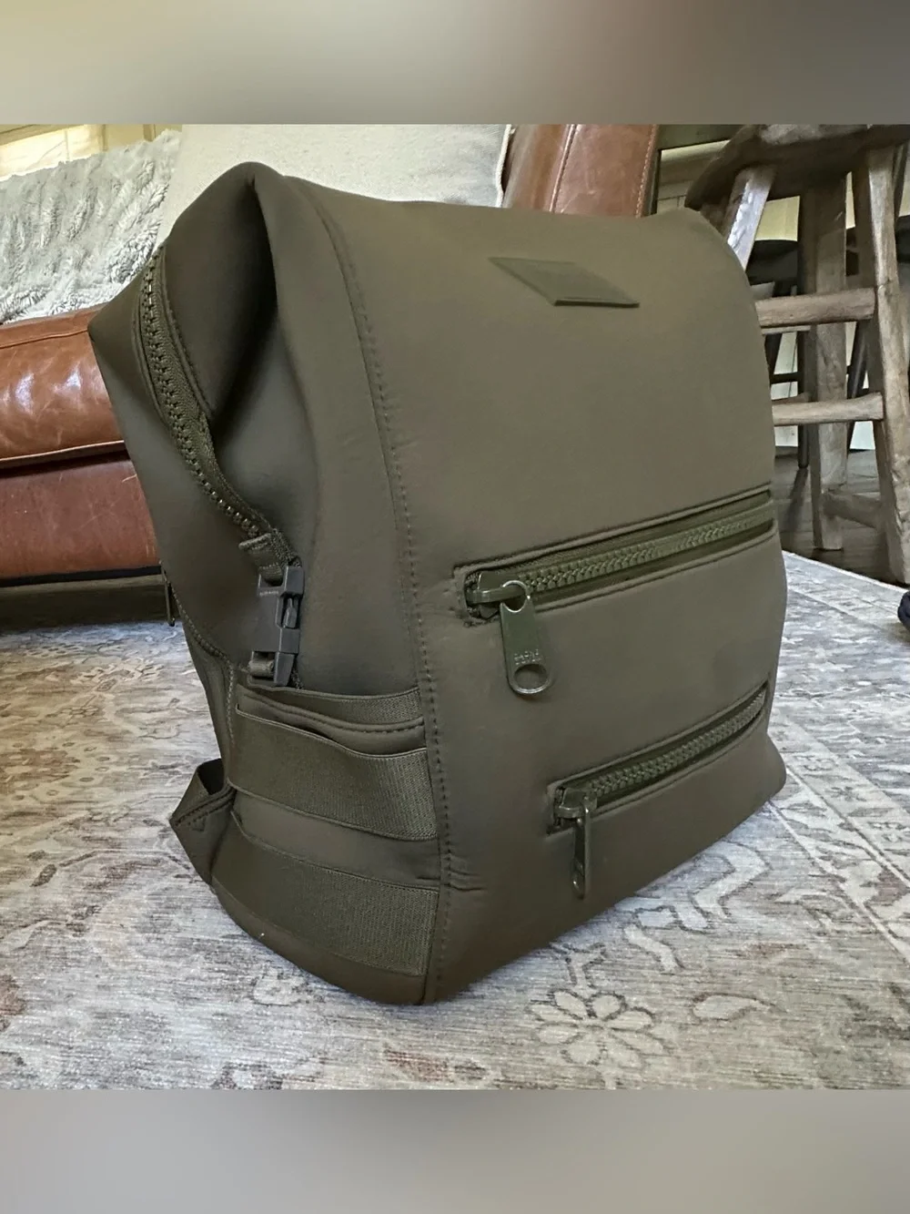 Dagne Dover Indi Large Diaper Backpack — Dark Moss